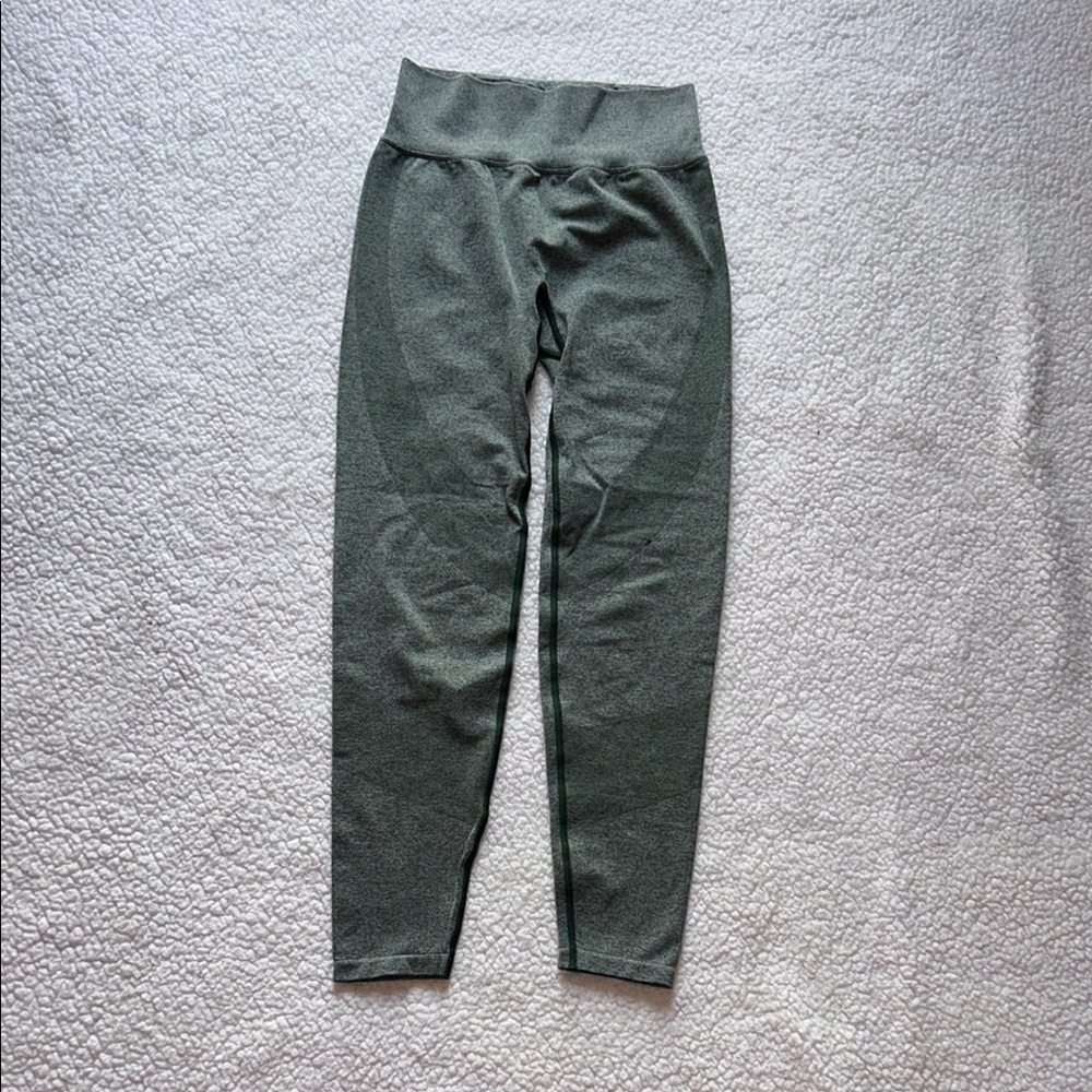 PINK Victoria's Secret Green High-Rise Leggings Stretchy NWOT